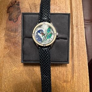 Women’s Peacock Watch with Leather Band
